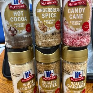 Limited Edition McCormick Holiday Finishing Sugars